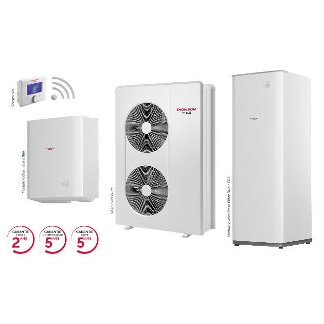pompe a chaleur air eau thomson ETHER & ETHER DUO