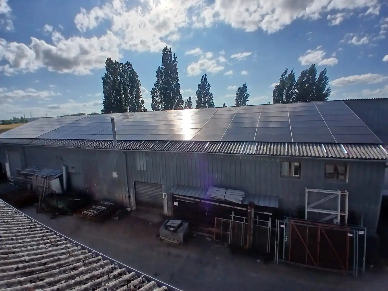 katezer solaire toiture firbrociment