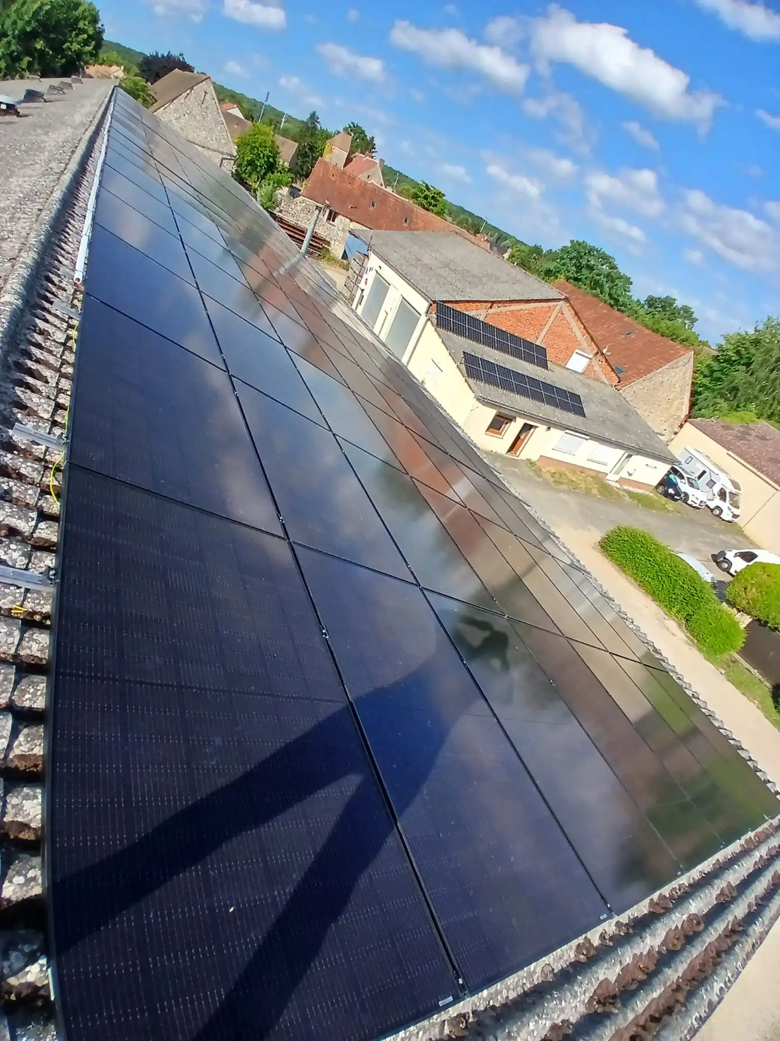 katezer solaire toiture firbrociment