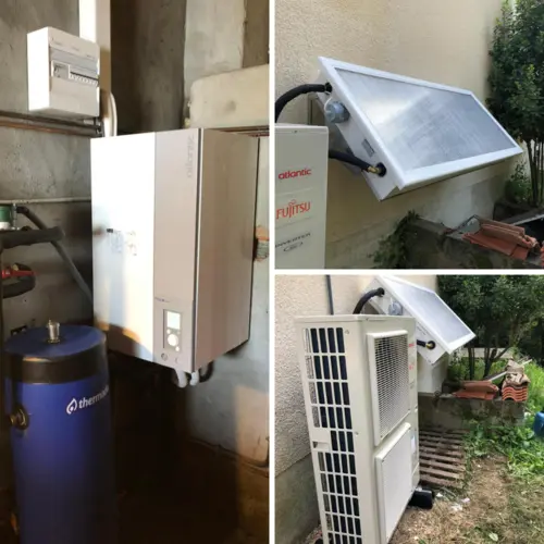 installation pac air eau chauffe eau solaire